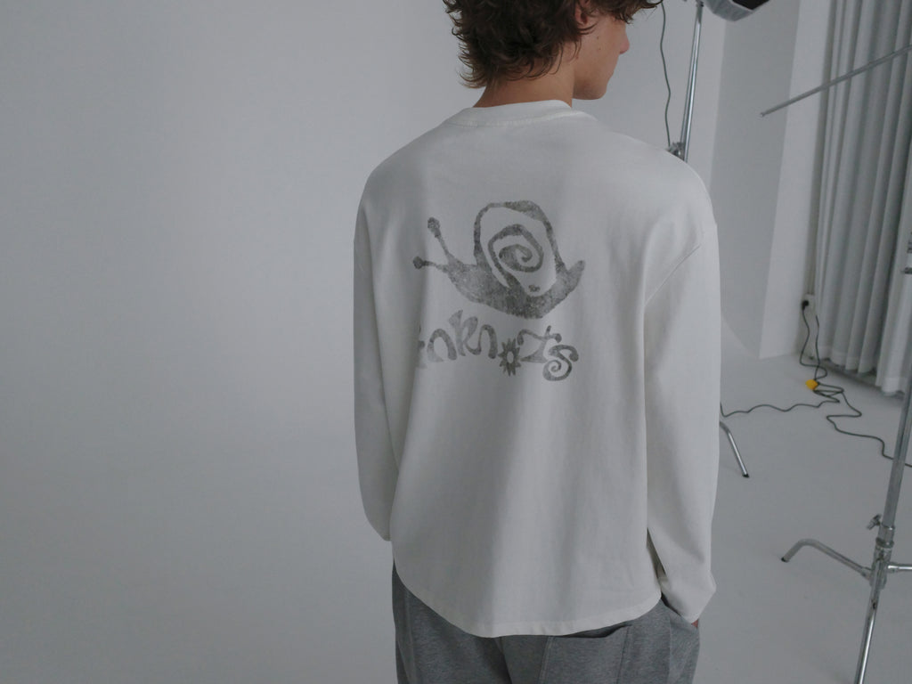 Snail Print Relaxed L/S Tee