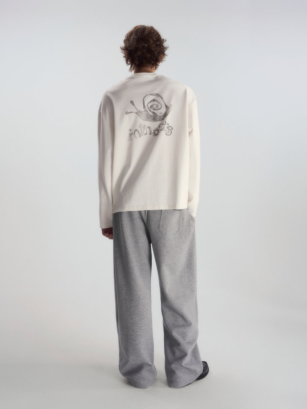 Snail Print Relaxed L/S Tee