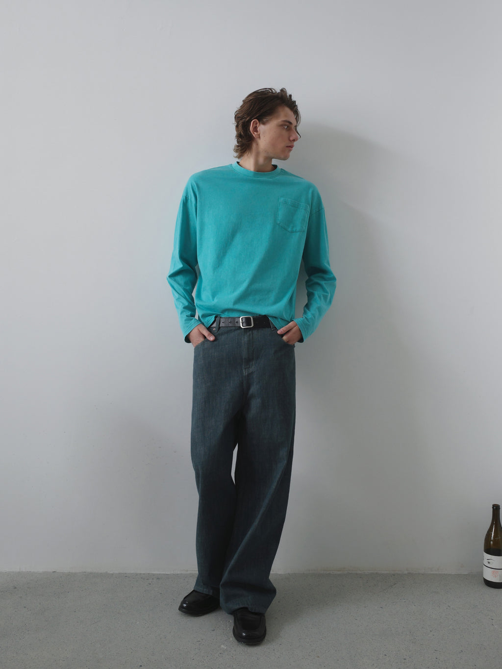 Garment-Dyed Patch Pocket L/S Tee