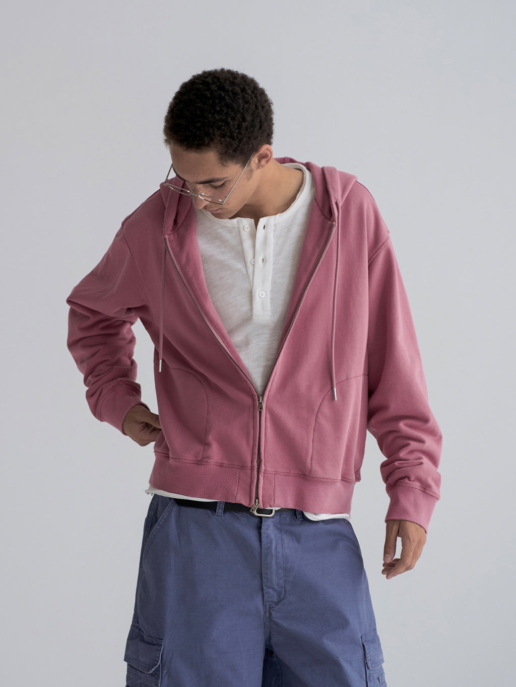 Knot | Washed Zip-Up Hoodie