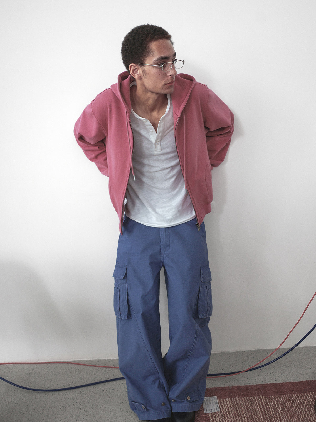 Knot | Washed Zip-Up Hoodie