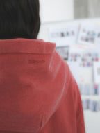 Knot | Washed Mauve Boxy Full-Zip Hoodie
