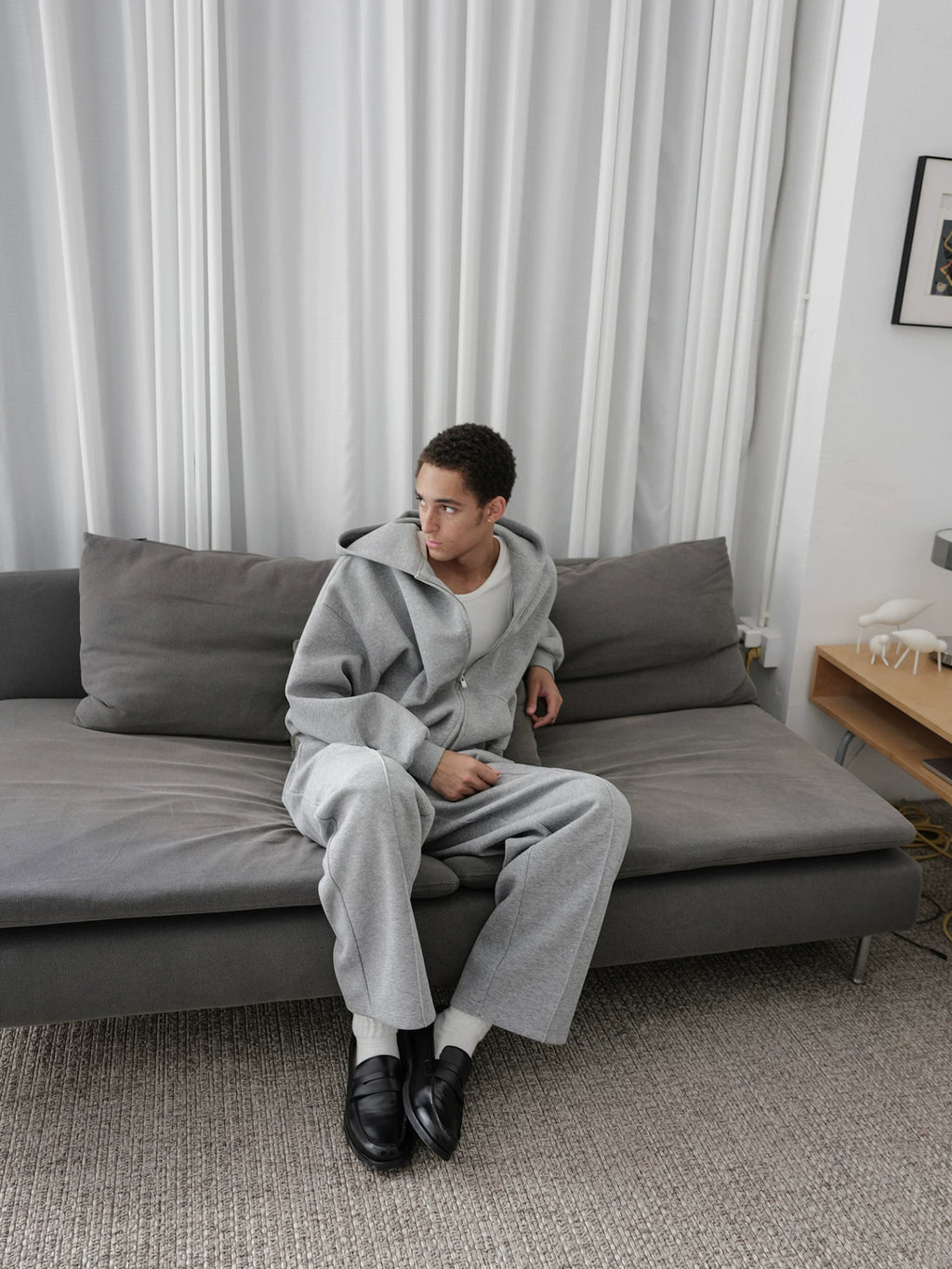 Heavyweight Cropped Zip Hoodie