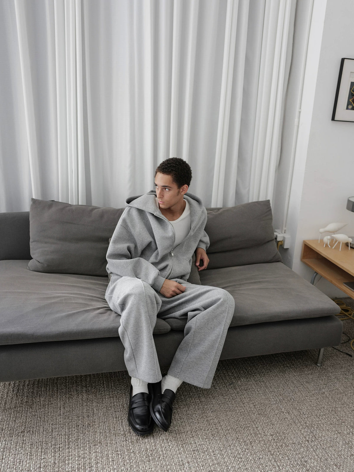 Heavyweight Cropped Zip Hoodie
