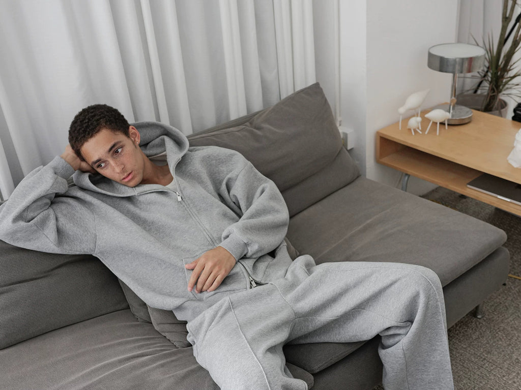 Heavyweight Cropped Zip Hoodie