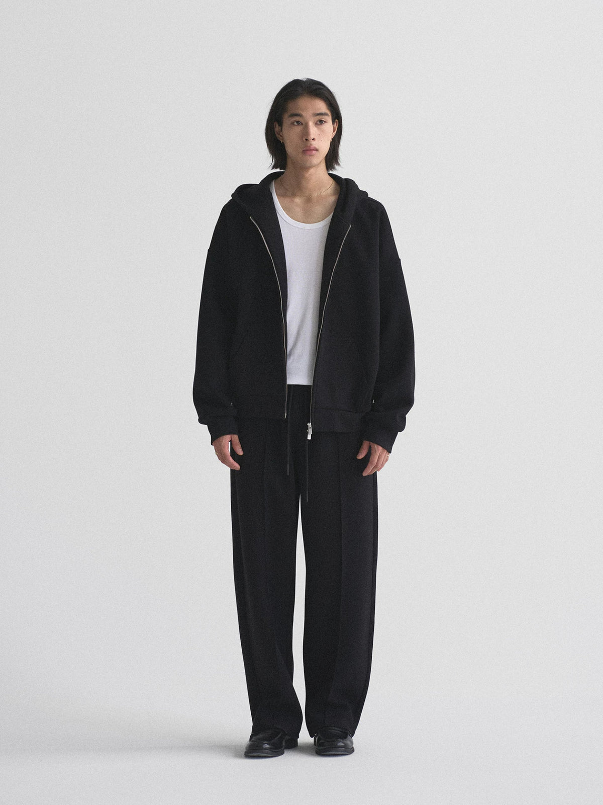 Heavyweight Cropped Zip Hoodie
