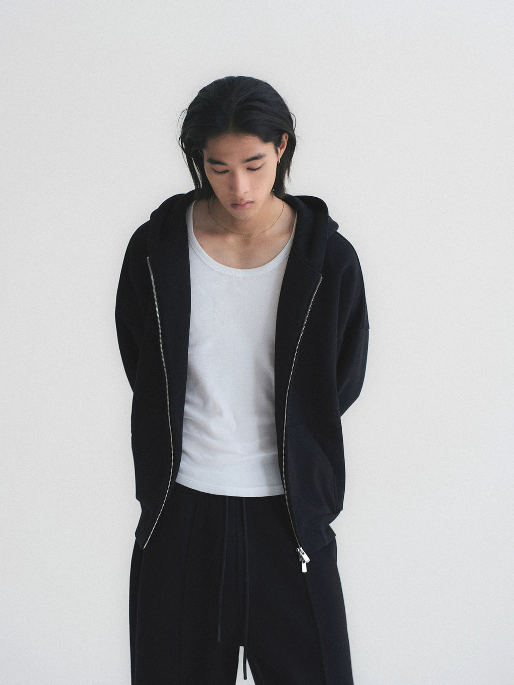 Heavyweight Cropped Zip Hoodie