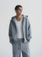 Heavyweight Cropped Zip Hoodie