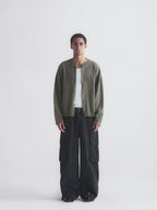 Thread | Distressed Boxy Zip-Up Sweatshirt