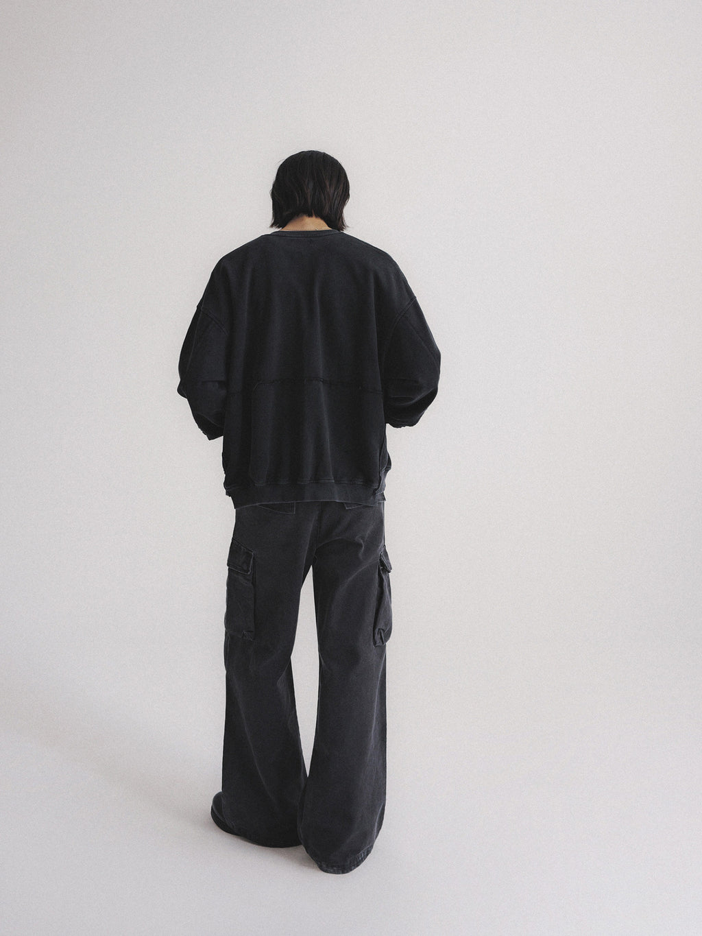 Thread | Distressed Boxy Zip-Up Sweatshirt