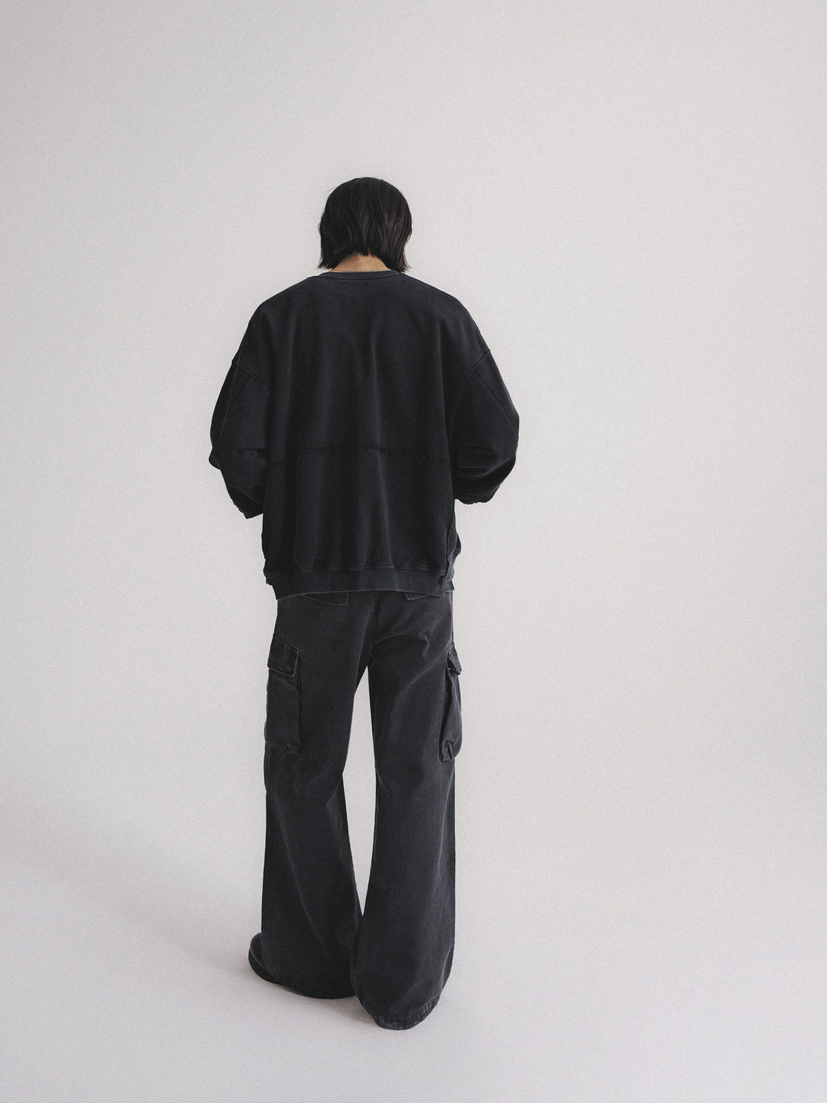 Thread | Distressed Boxy Zip-Up Sweatshirt