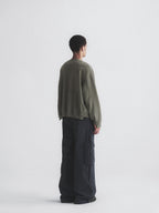 Thread | Distressed Boxy Zip-Up Sweatshirt