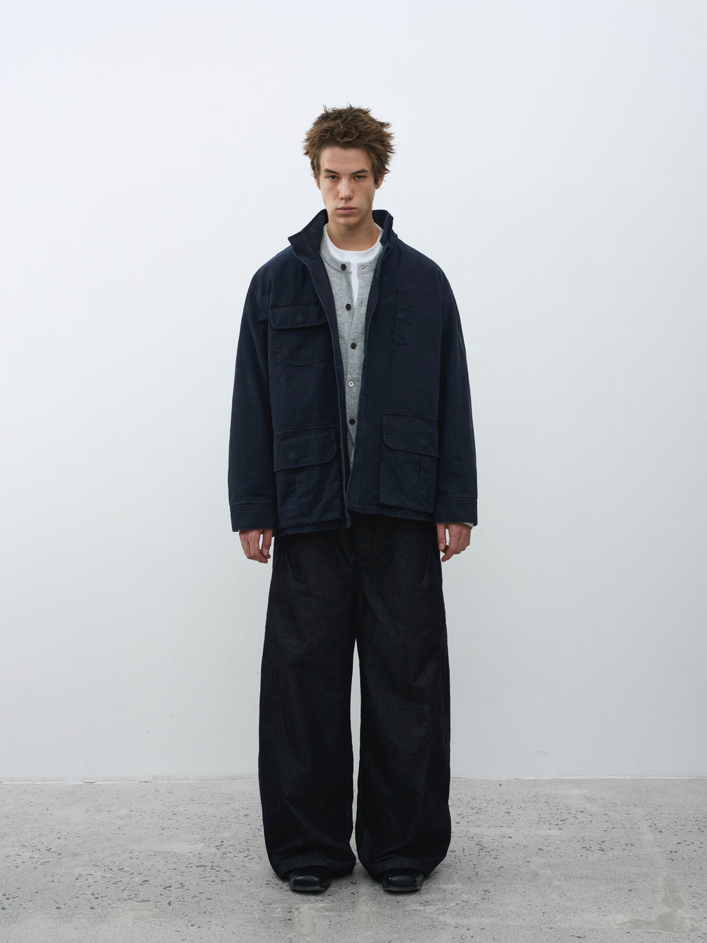 Curved Leg Baggy Jeans