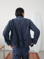 Washed Multi-Pocket Denim Cargo Jacket