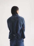 Washed Multi-Pocket Denim Cargo Jacket
