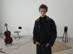 Detachable Faux Leather Collar Utility Jacket