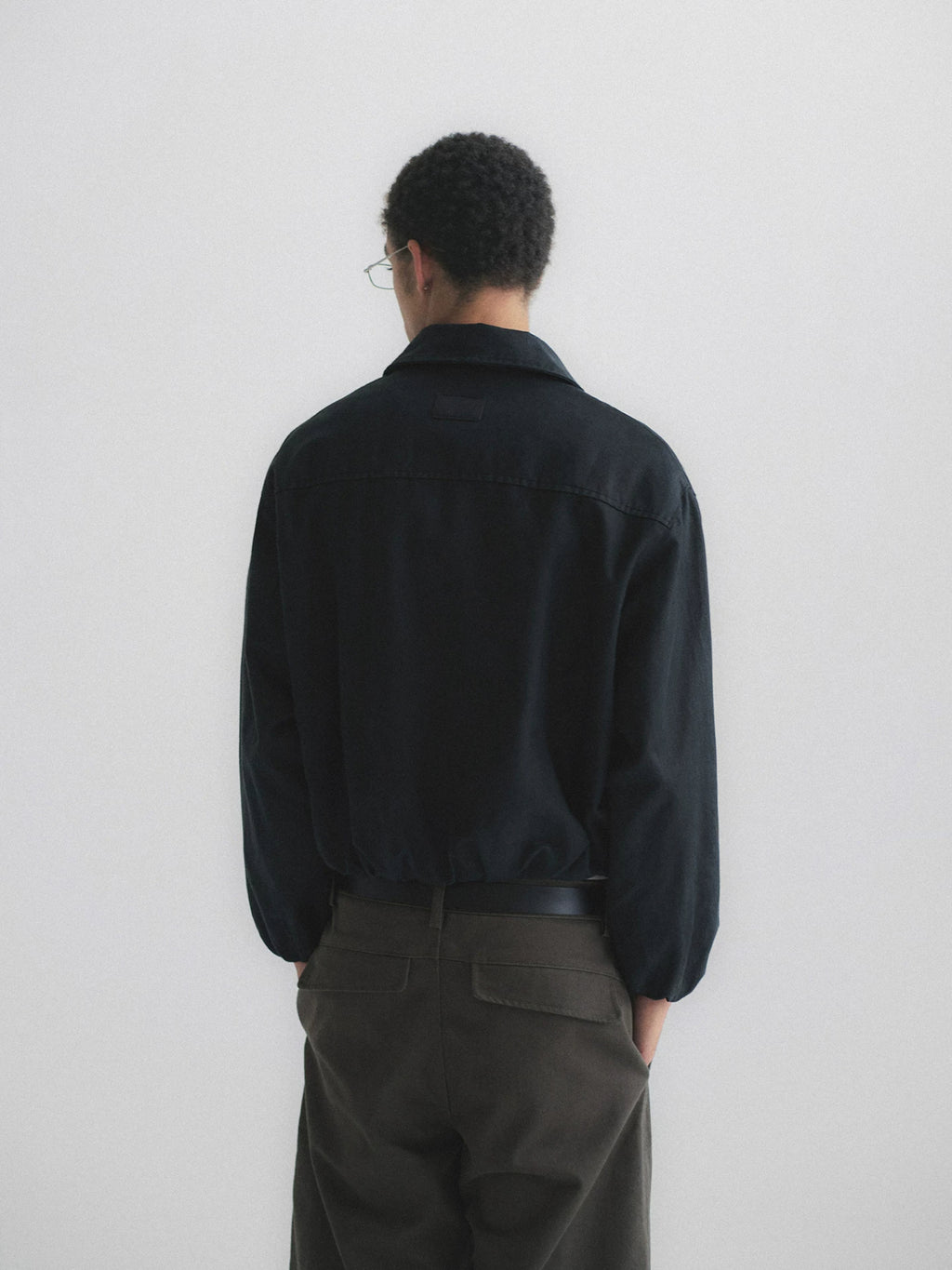 Faux Suede Boxy Lapel Jacket