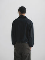 Faux Suede Boxy Lapel Jacket