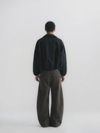 Faux Suede Boxy Lapel Jacket