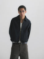 Faux Suede Boxy Lapel Jacket