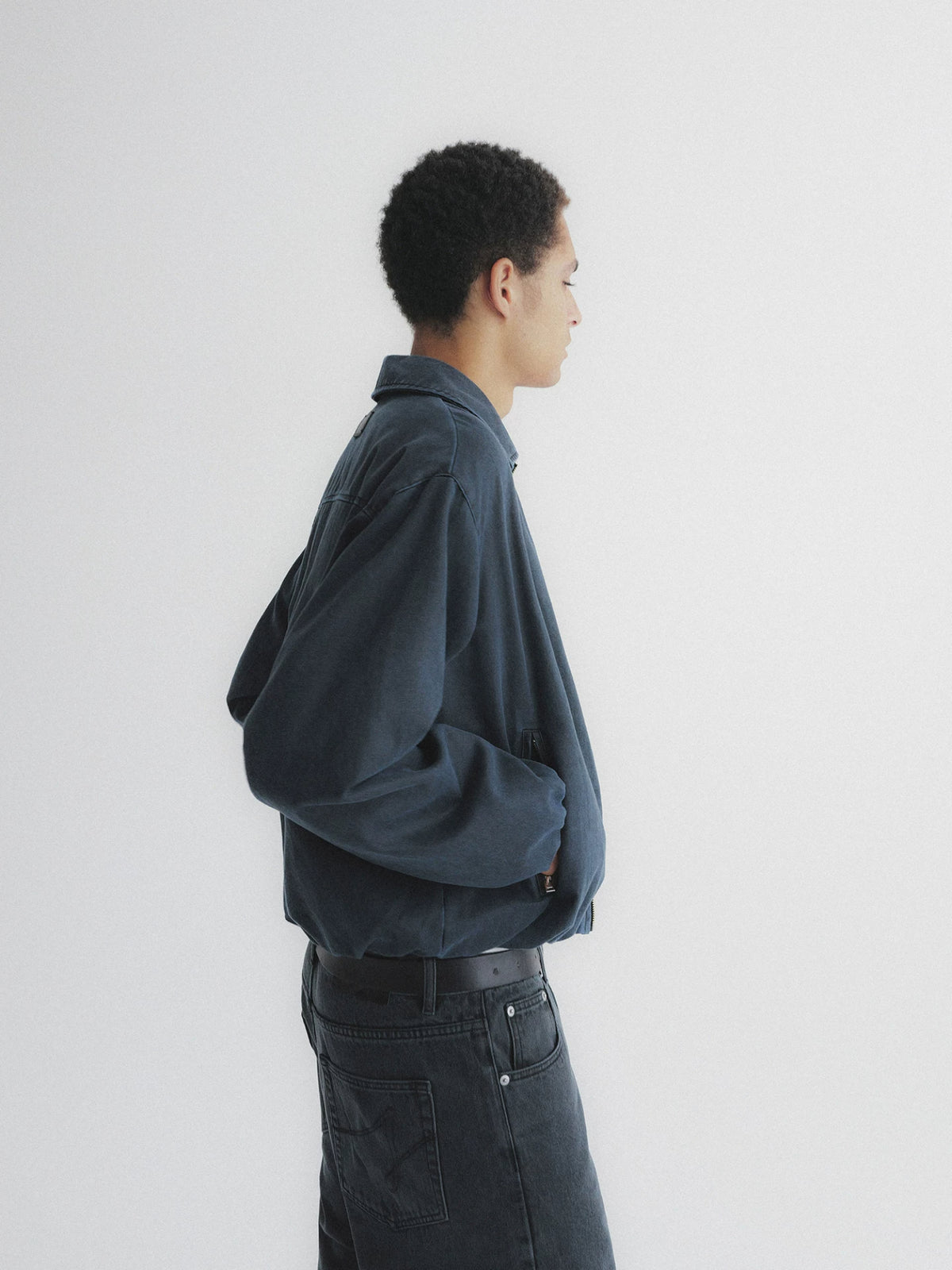 Faux Suede Boxy Lapel Jacket
