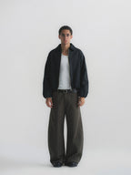 Faux Suede Boxy Lapel Jacket