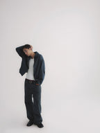 Faux Suede Boxy Lapel Jacket
