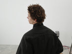 Cropped Stand Collar Fleece-Lined Jacket