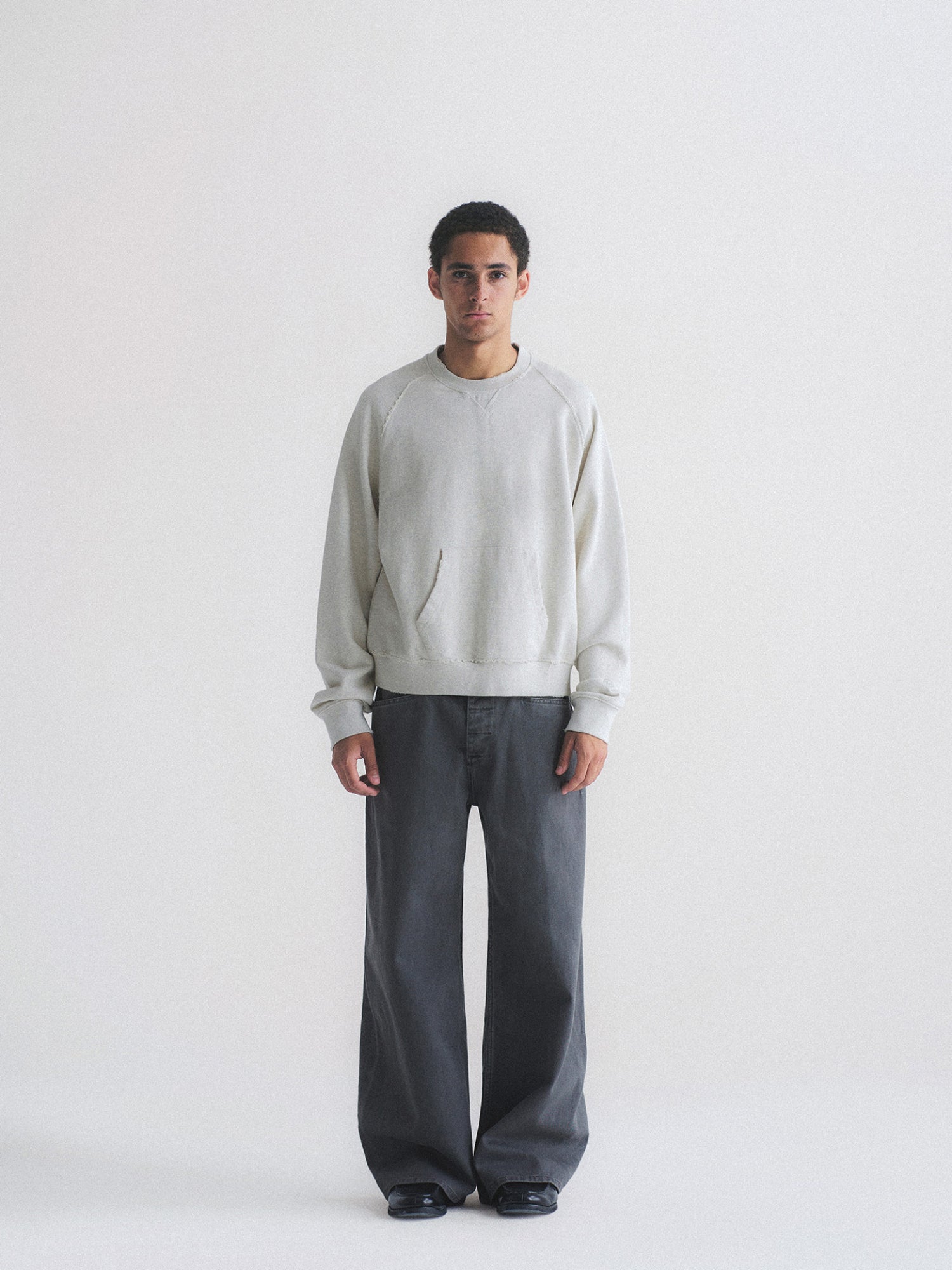 Thread | Distressed Cotton Crewneck Sweatshirt