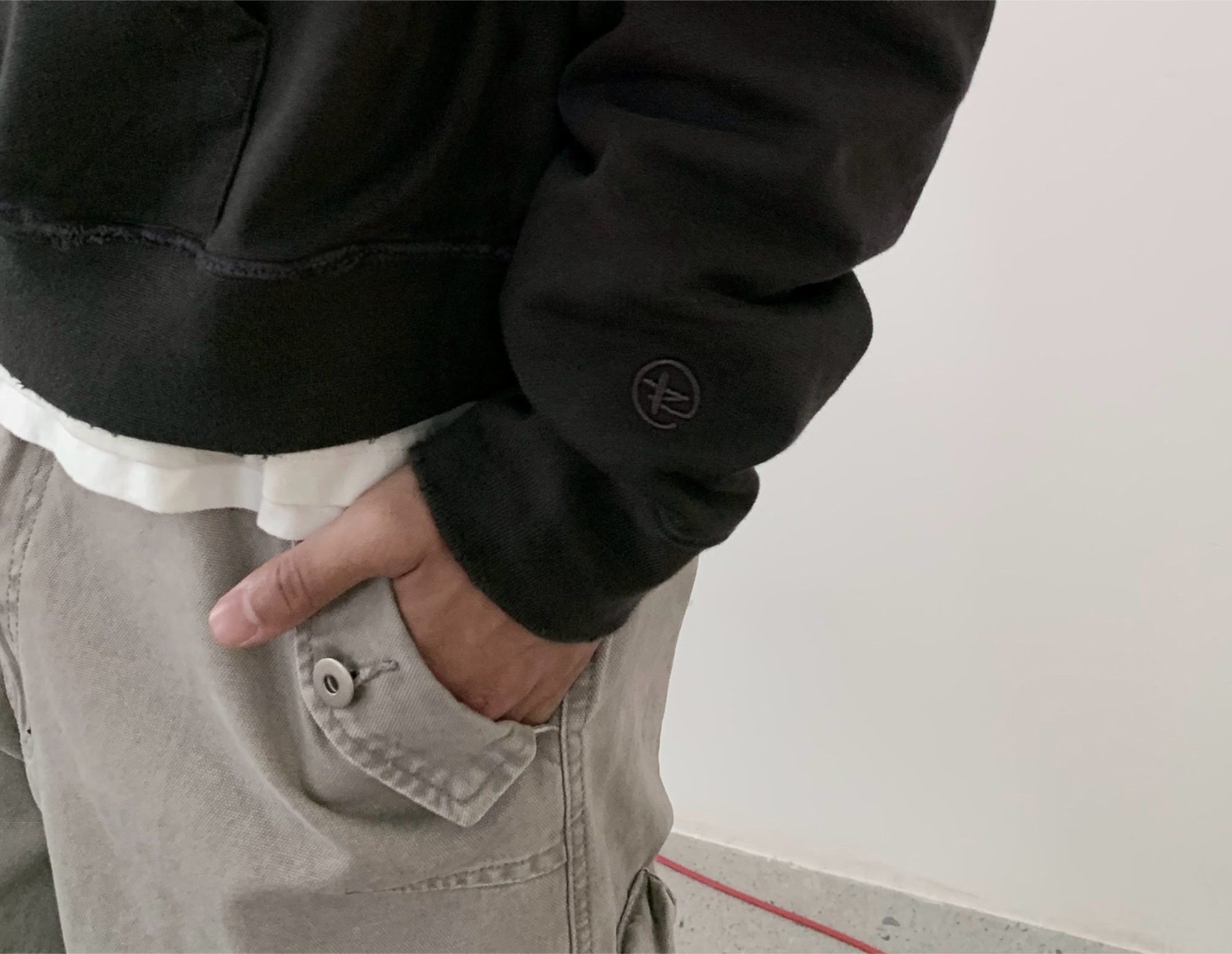 Thread | Distressed Cotton Crewneck Sweatshirt
