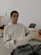 Thread | Distressed Cotton Crewneck Sweatshirt