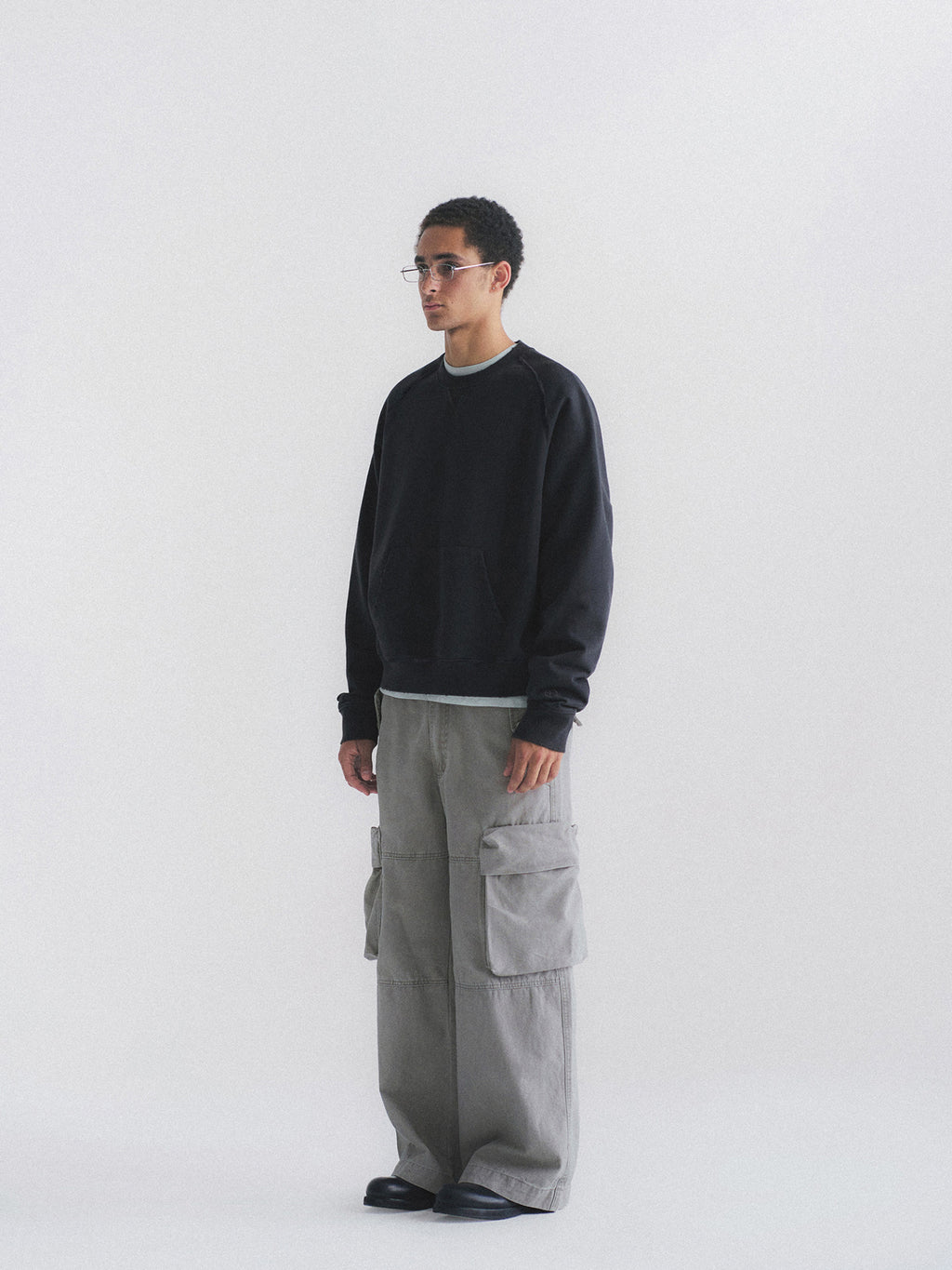 Thread | Distressed Cotton Crewneck Sweatshirt