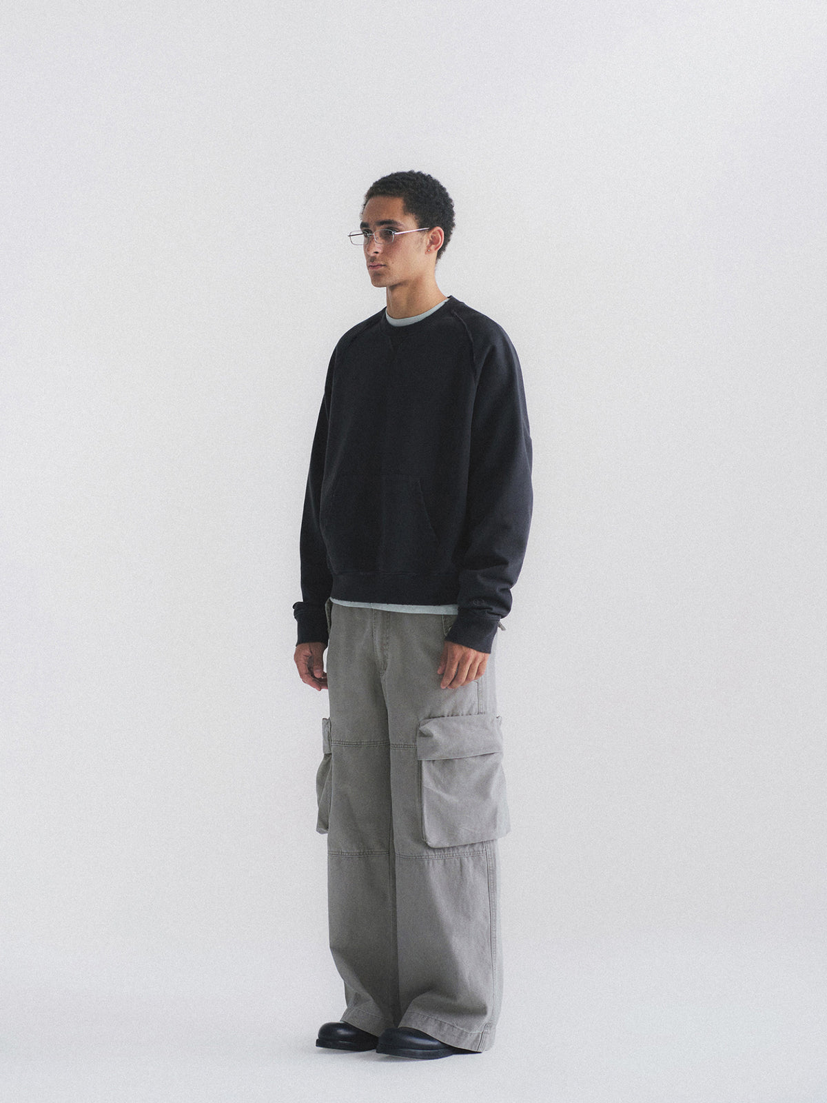 Thread | Distressed Cotton Crewneck Sweatshirt
