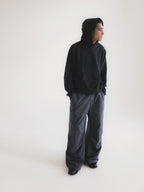Hidden Check Wide Leg Cargo Pants