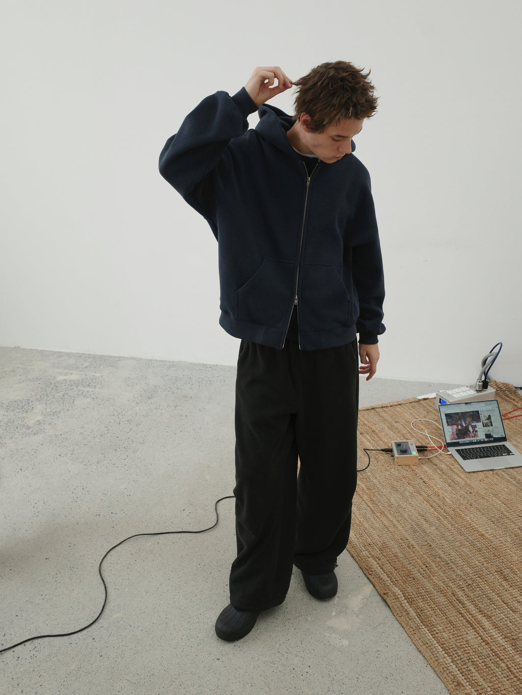 Fleece Wide Leg Sweatpants
