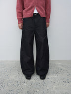 Curved Leg Baggy Jeans