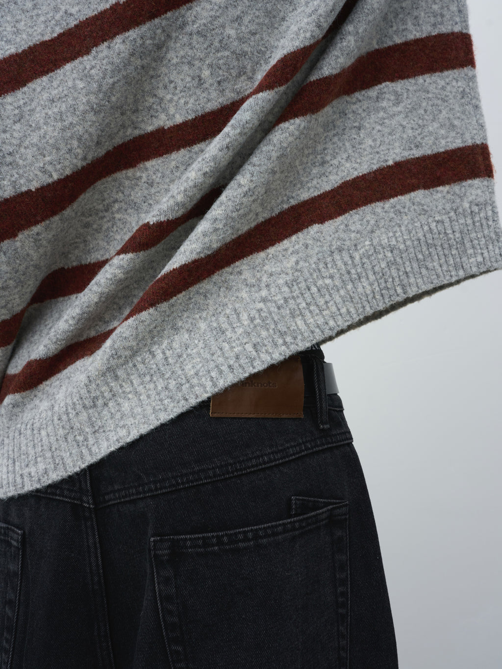 Wool-Blend Contrast Stripe Crewneck Sweater