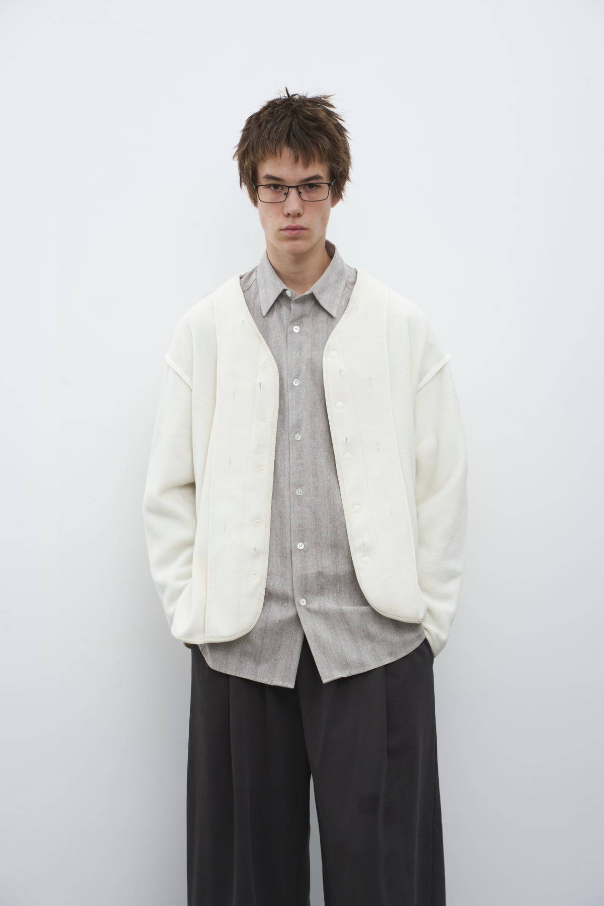 Washed Multi-Pocket Stand Collar 3-in-1 Jacket