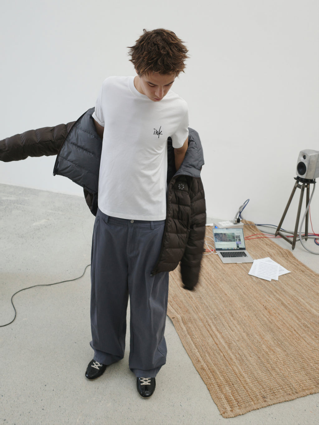 Reversible Hooded Cropped Down Jacket