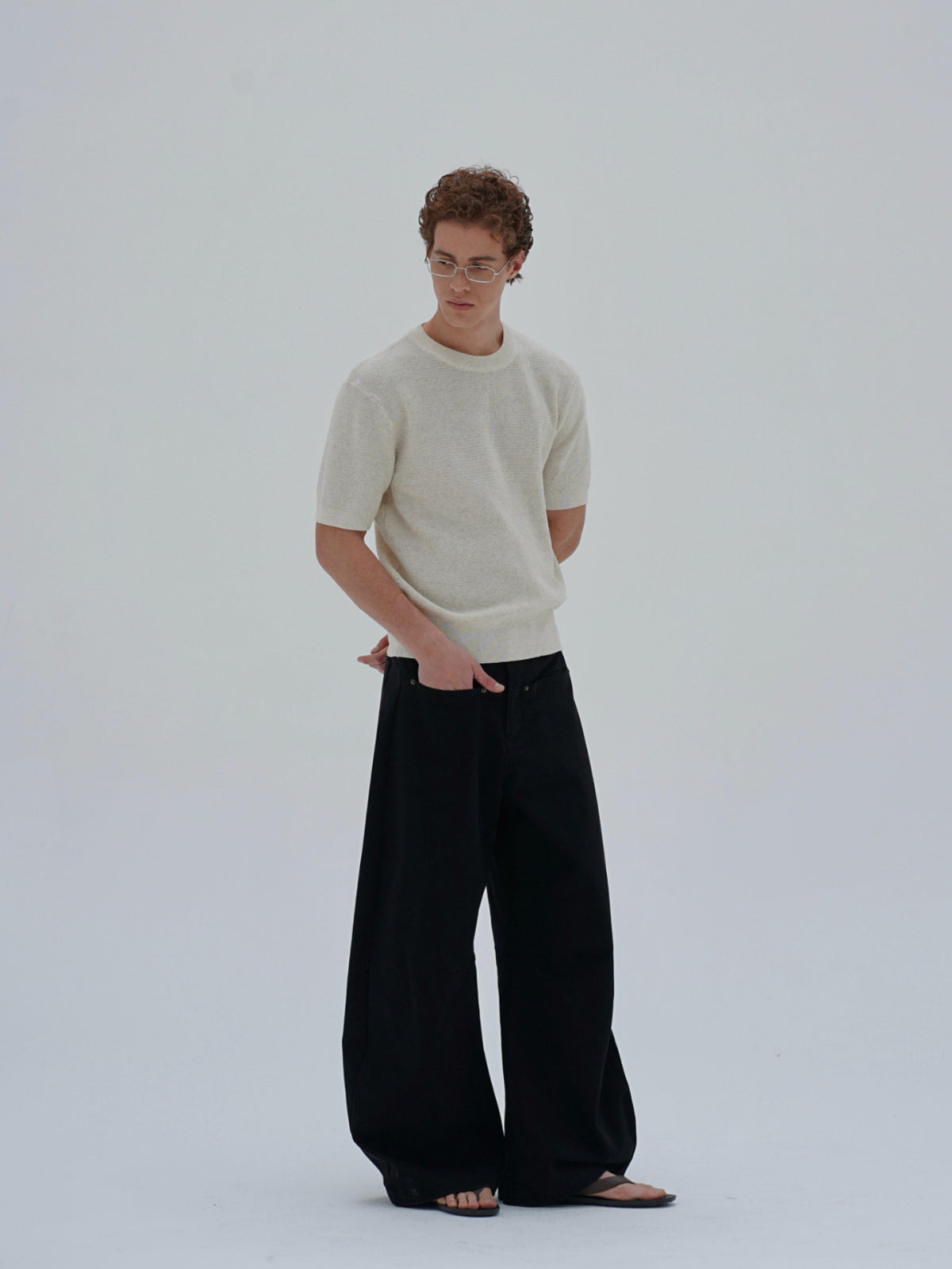 Thread | Air Lyocell Linen Openwork Knit Tee