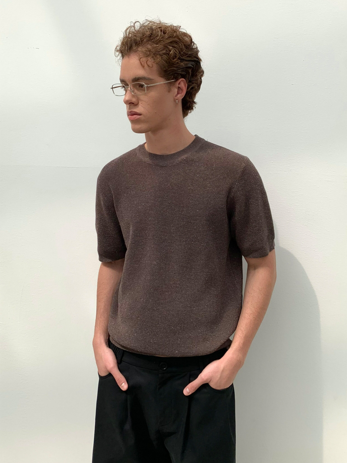Thread | Air Lyocell Linen Openwork Knit Tee