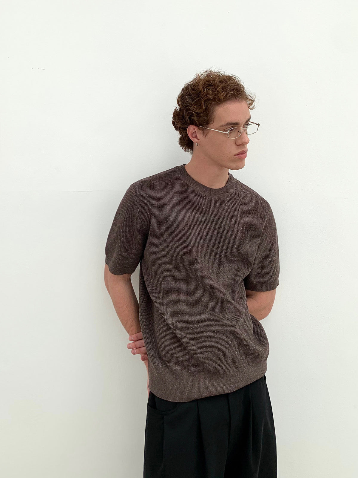 Thread | Air Lyocell Linen Openwork Knit Tee