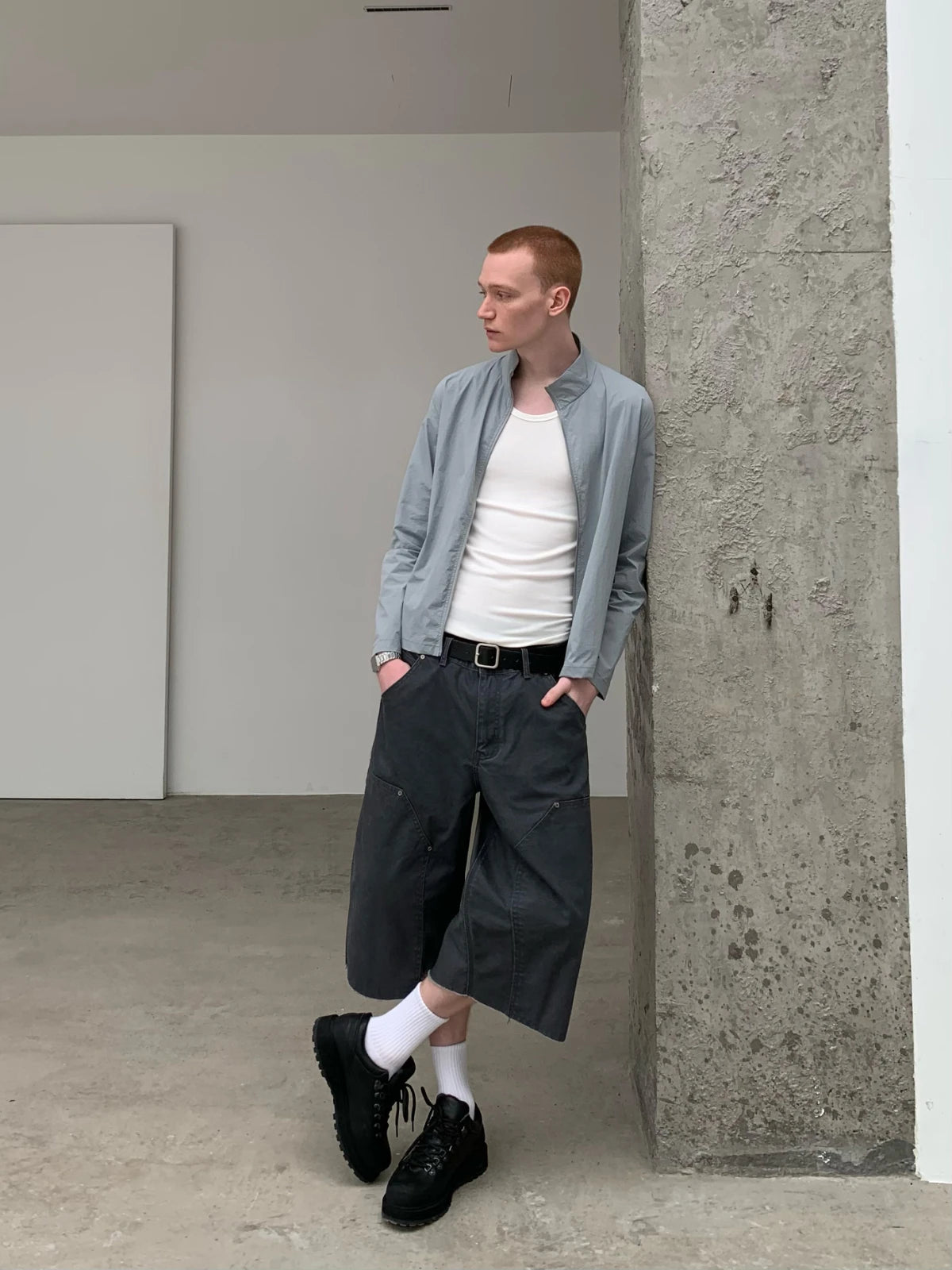 Knot | Utility Studded Canvas Shorts