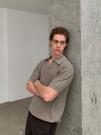 Knot | Openwork Wool Knit Polo