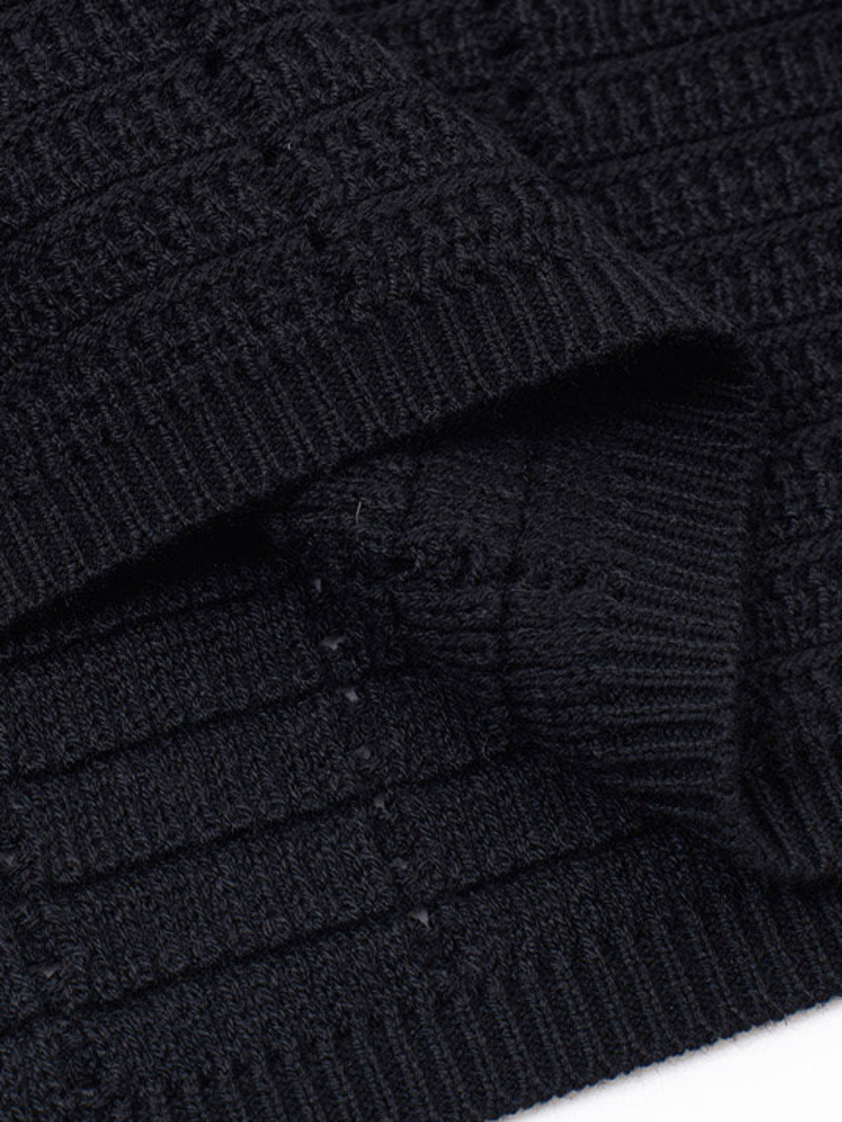 Knot | Openwork Wool Knit Polo