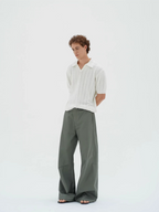 Knot | Openwork Wool Knit Polo