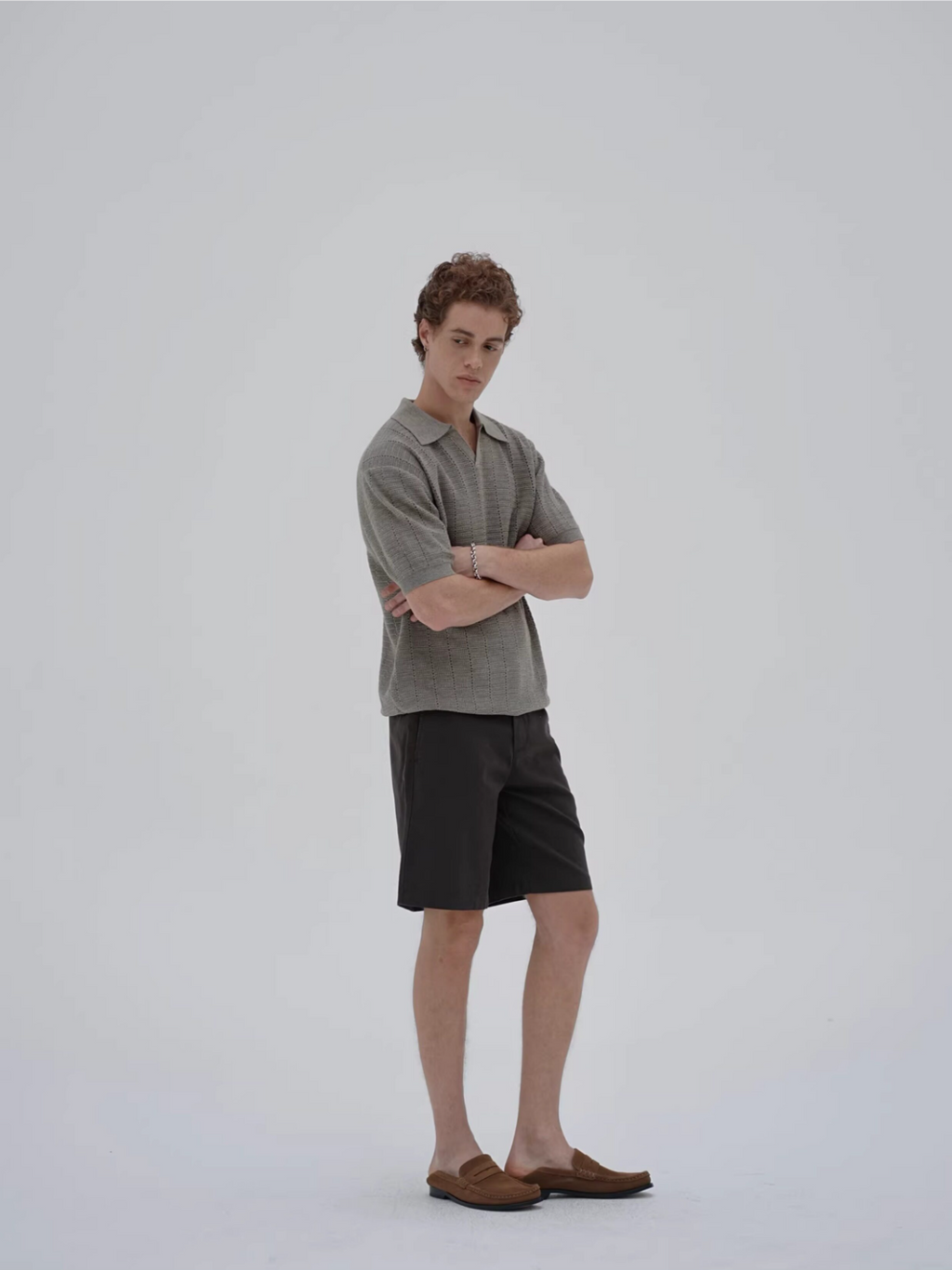 Knot | Openwork Wool Knit Polo