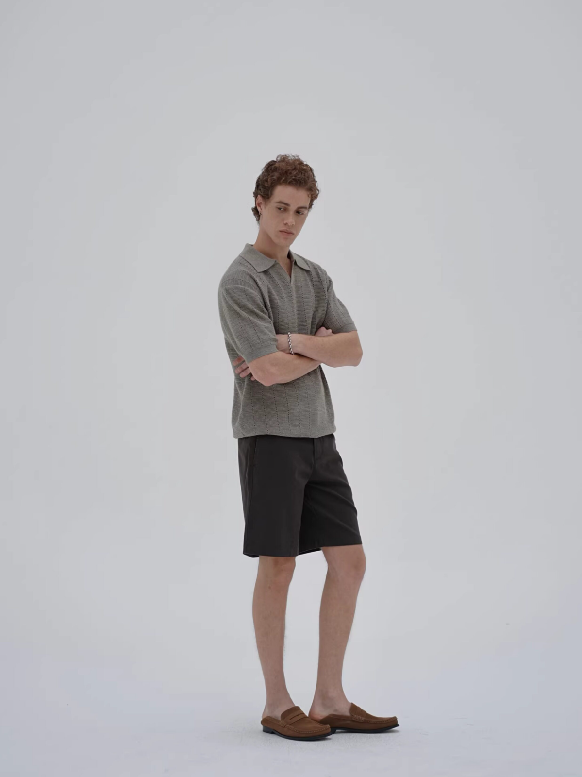 Knot | Openwork Wool Knit Polo