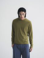 Wool-Blend Mock Neck L/S Tee