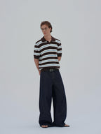 Ink | Stripe Knit Polo